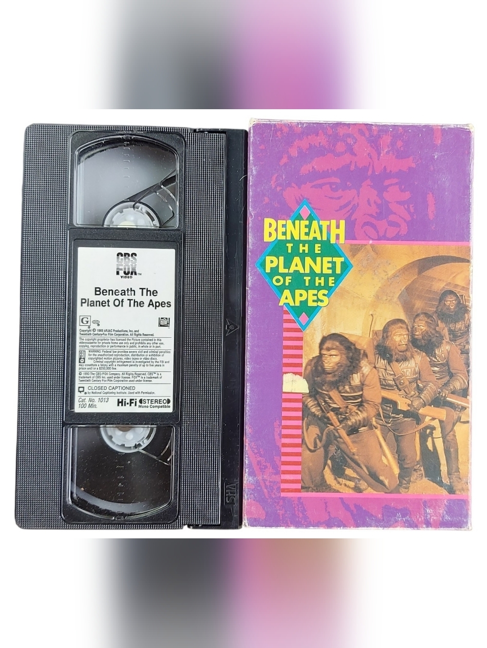 Beneath The Planet Of The Apes VHS Tape